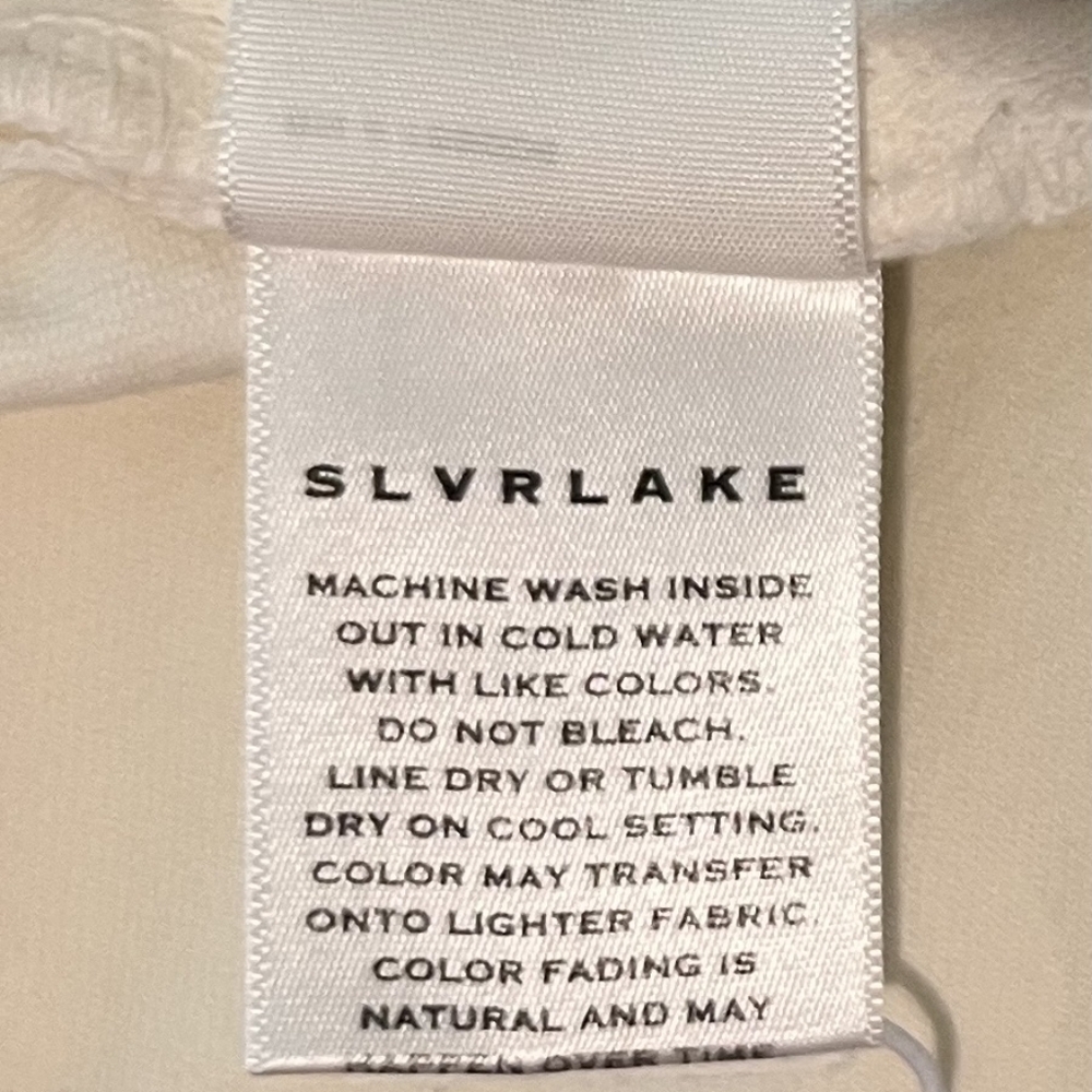 Slvrlake Beatnik Slim Straight High Rise White 5 Pocket Jeans Size 27 NWT - Picture 13 of 14